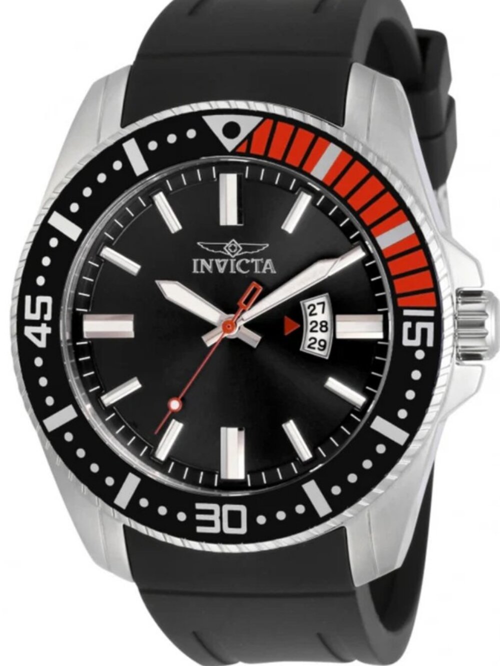$249 Invicta Pro Diver Vigorum Men's Black Dial 48mm Quartz Watch (30742) NIB